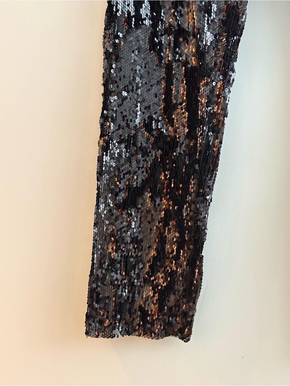 Zara Black Sequin Pants - Picture 4 of 7